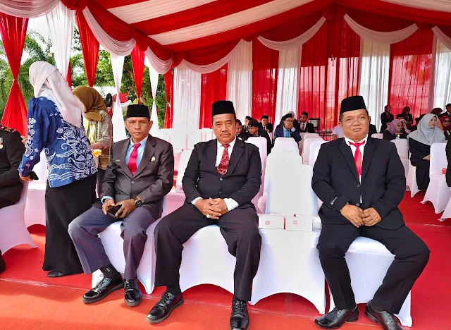 Upacara Pengibaran Bendera Merah Putih di Martapura Dihadiri Perwakilan Lapas Narkotika Karang Intan