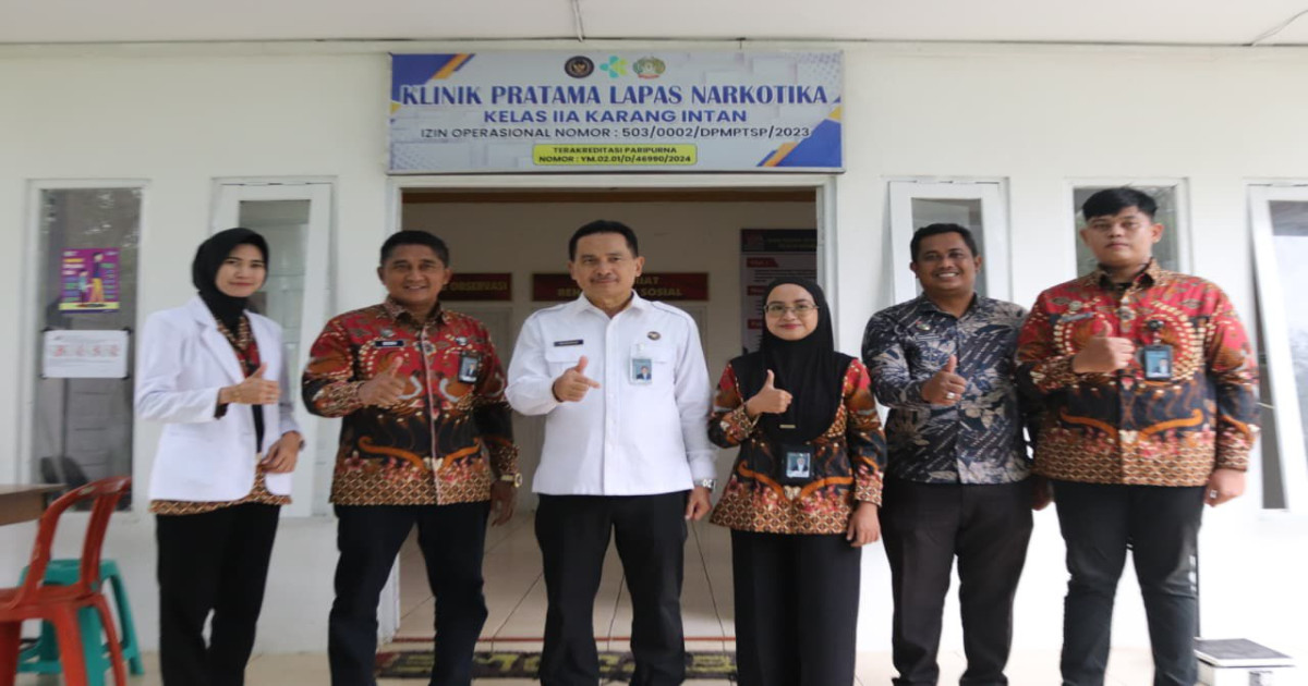 Nugroho Tinjau Klinik Pratama Lapas Narkotika Karang Intan, Apresiasi Pelayanan Kesehatan