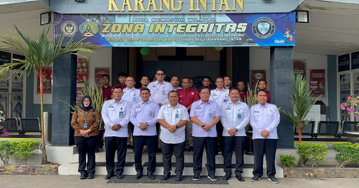 Lapas Narkotika Karang Intan Terima Kunjungan Inspektur Wilayah I dan Kakanwil Ditjenpas Kalsel